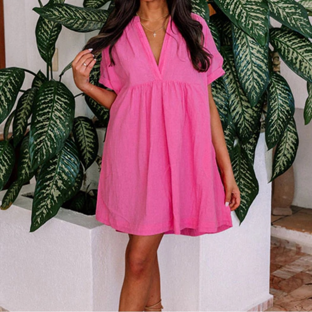 Pink Babydoll Dress